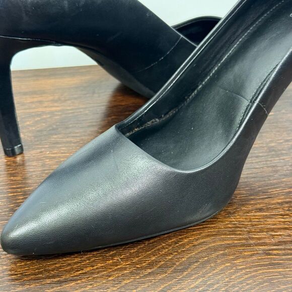 Michael Michael Kors Dorothy Flex Leather Pump classic black silver 3.5” heel sh - Picture 2 of 12